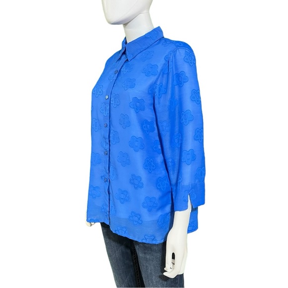 Alfred Dunner 2 Piece Blue Top, S - Picture 6 of 9